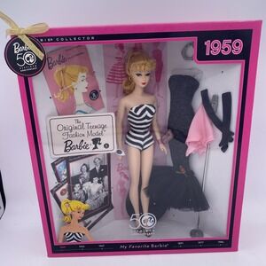 1959 50th Anniversary My Favorite Barbie Blonde The Original Teenage N4974 NIB